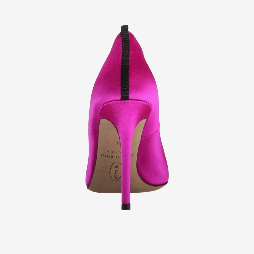 SJP Fawn 100mm pink satin pump size 40 fits like size 9 - Picture 3 of 8